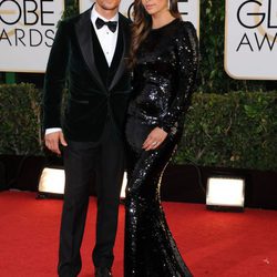 Matthew McConaughey y Camila Alves en la alfombra roja de los Globos de Oro 2014