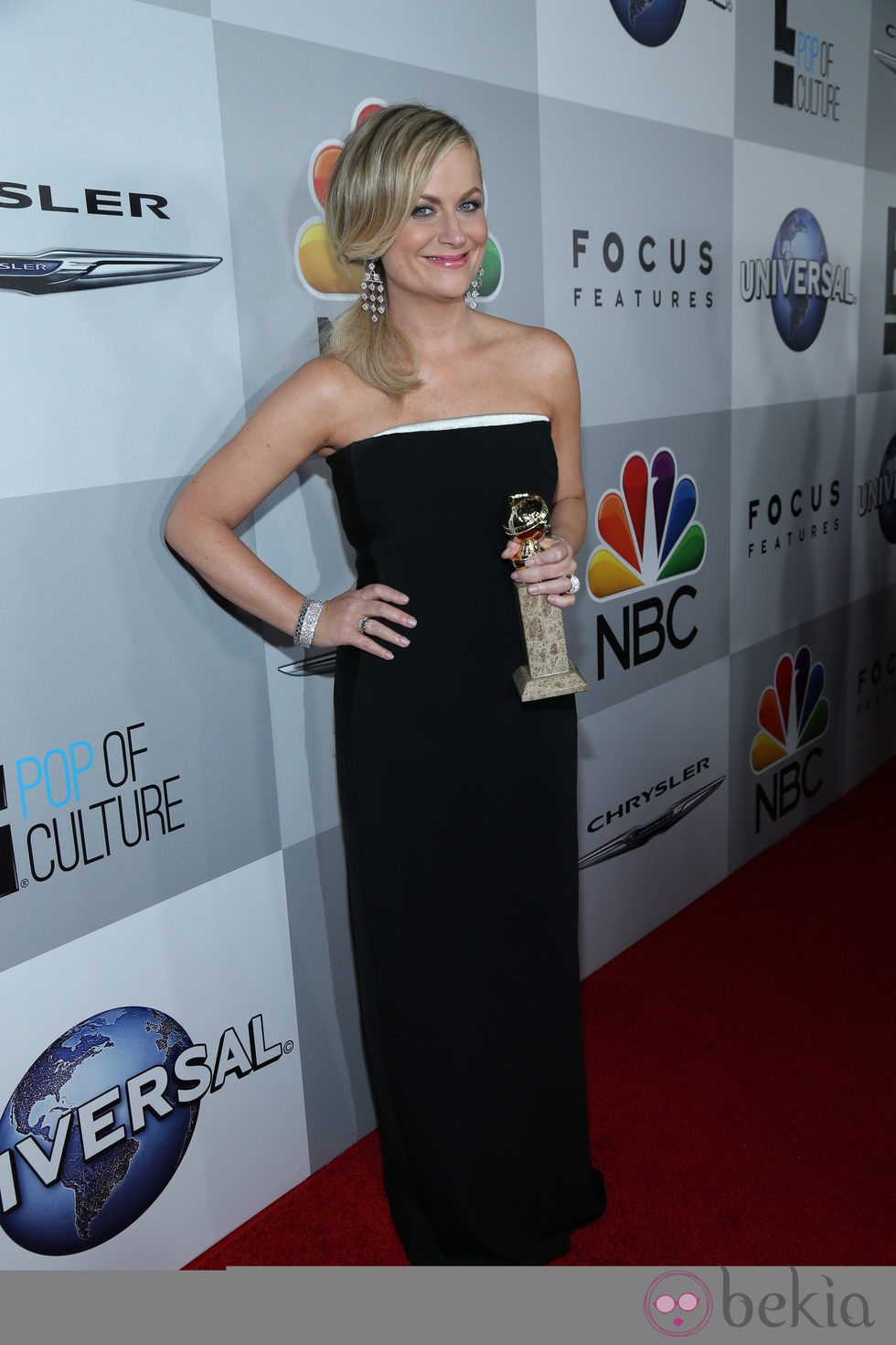 Amy Poehler en la fiesta NBC tras los Globos de Oro 2014