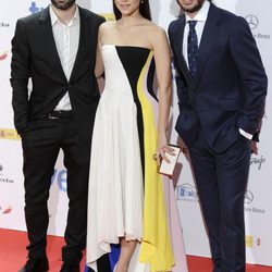 Rodrigo Sorogoyen, Aura Garrido y Javier Pereira en los Premios José María Forqué 2014