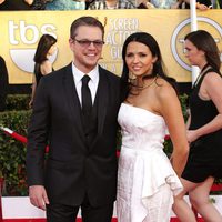 Matt Damon y Luciana Barroso en los Premios del Sindicato de Actores 2014