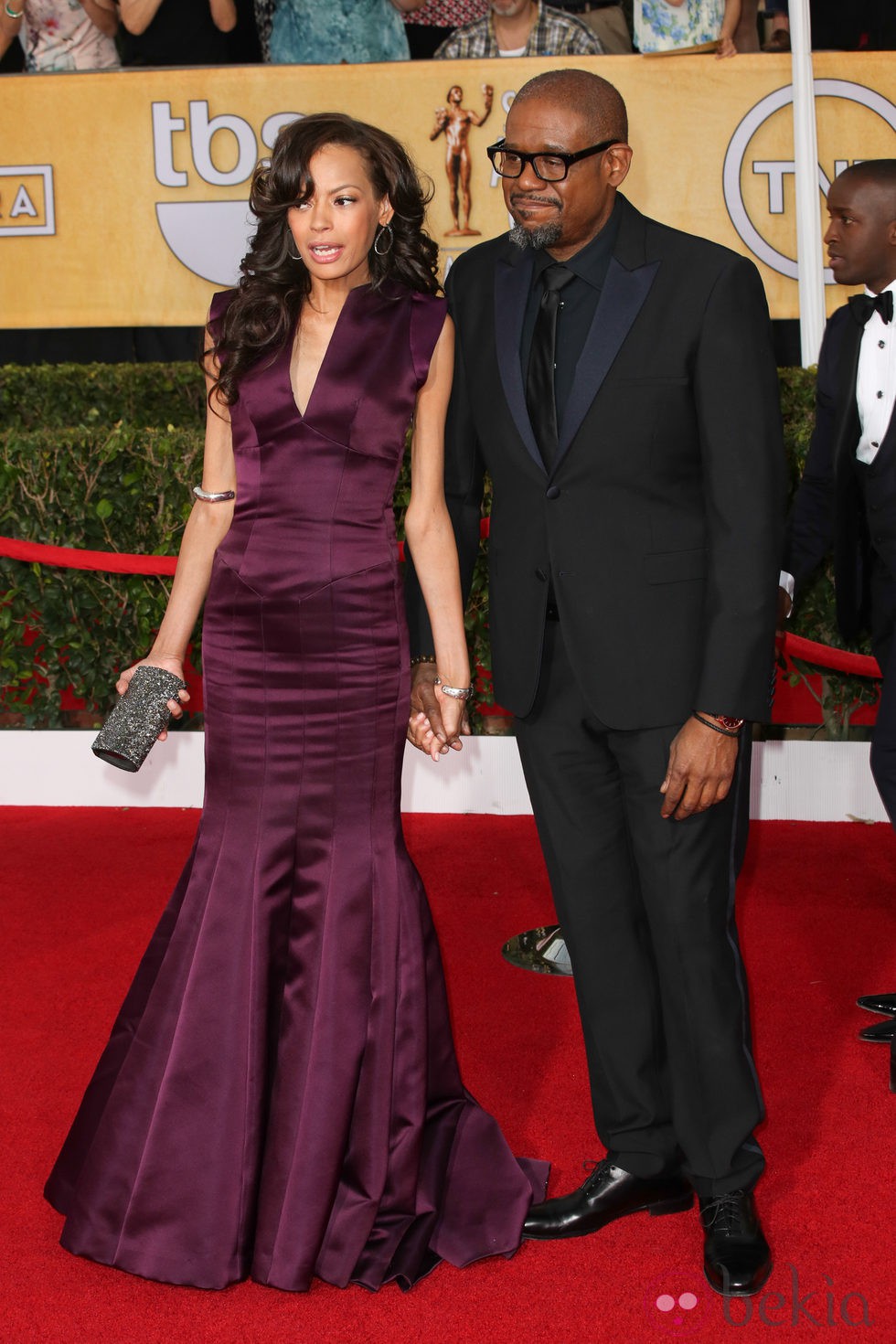 Forest Whitaker y su mujer en los Premios del Sindicato de Actores 2014