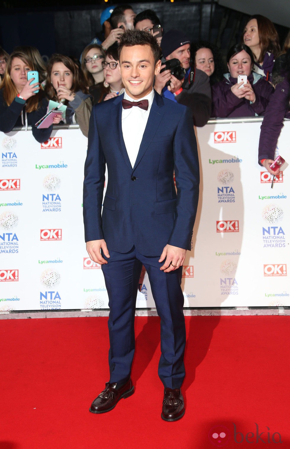 Tom Daley en los premios de la televisión británica 2014