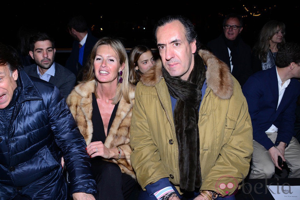 Jaime de Marichalar en el front row del desfile de Mango en la 080 Barcelona Fashion 2014