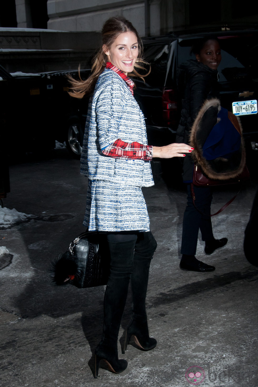 Olivia Palermo en el desfile de Ann Sui en la Semana de la Moda de Nueva York 2014