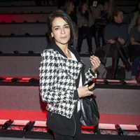 Bebe en el desfile de Amaya Arzuaga en Madrid Fashion Week 2014