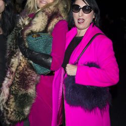 Rossy de Palma y Bibiana Fernández en el front row de Davidelfín en Madrid Fashion Week 2014
