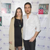 Alberto Ammann y Clara Méndez-Leite en la fiesta de aniversario de un gimnasio