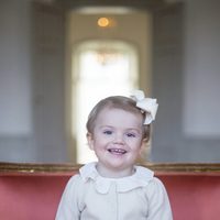La Princesa Estela de Suecia en su segundo cumpleaños