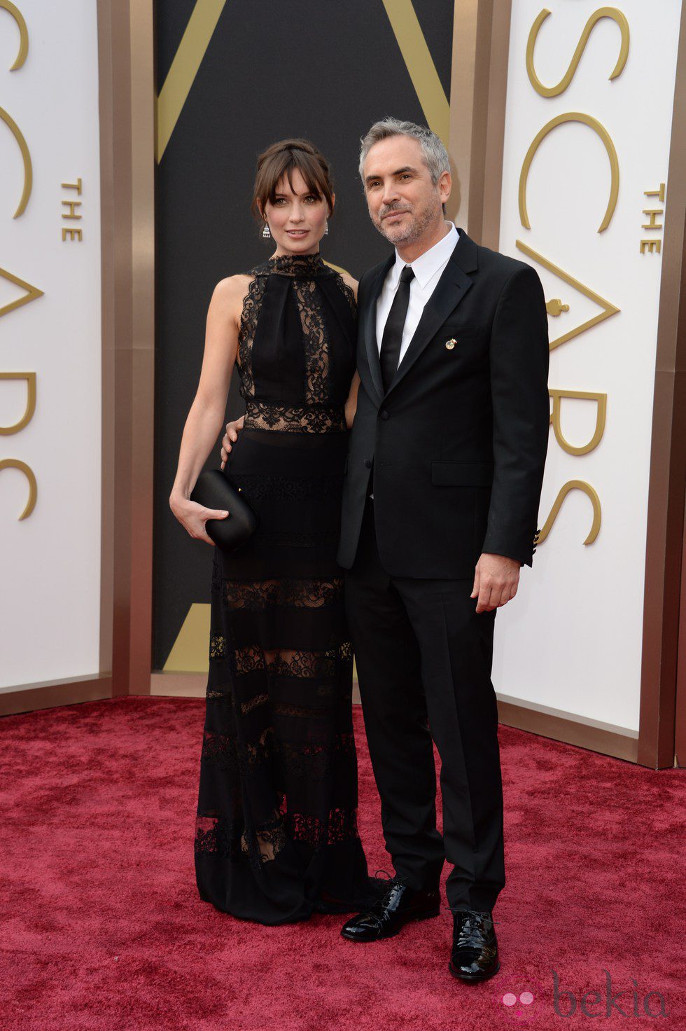 Alfonso Cuarón en la alfombra roja de los Oscar 2014