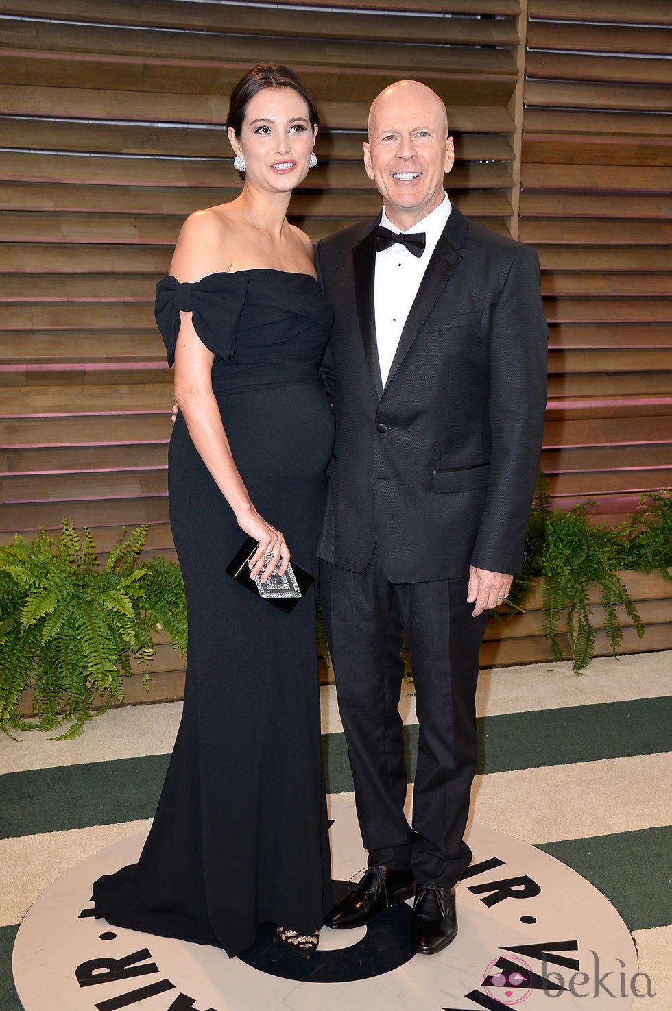 Bruce Willis y Emma Heming en la fiesta Vanity Fair tras los Oscar 2014
