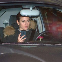 Blanca Suárez llegando en su coche a casa de Dani Martín