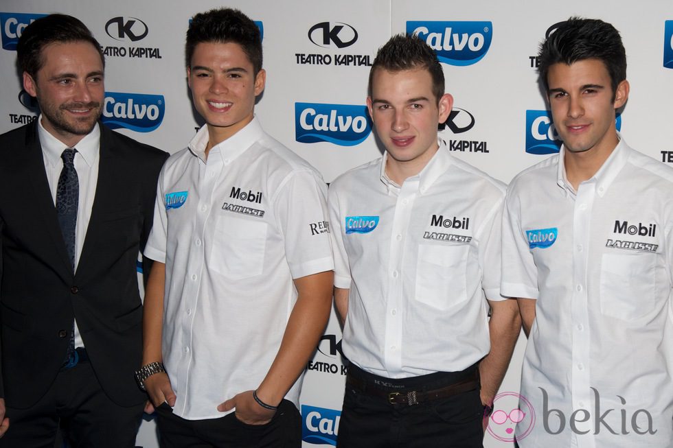 Pablo Nieto y el Team Calvo 2014 en la presentación del equipo en Madrid