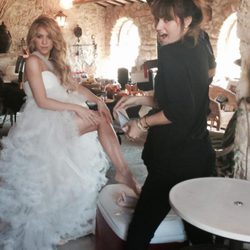 Shakira, una novia sexy en el rodaje del videoclip de 'Empire'
