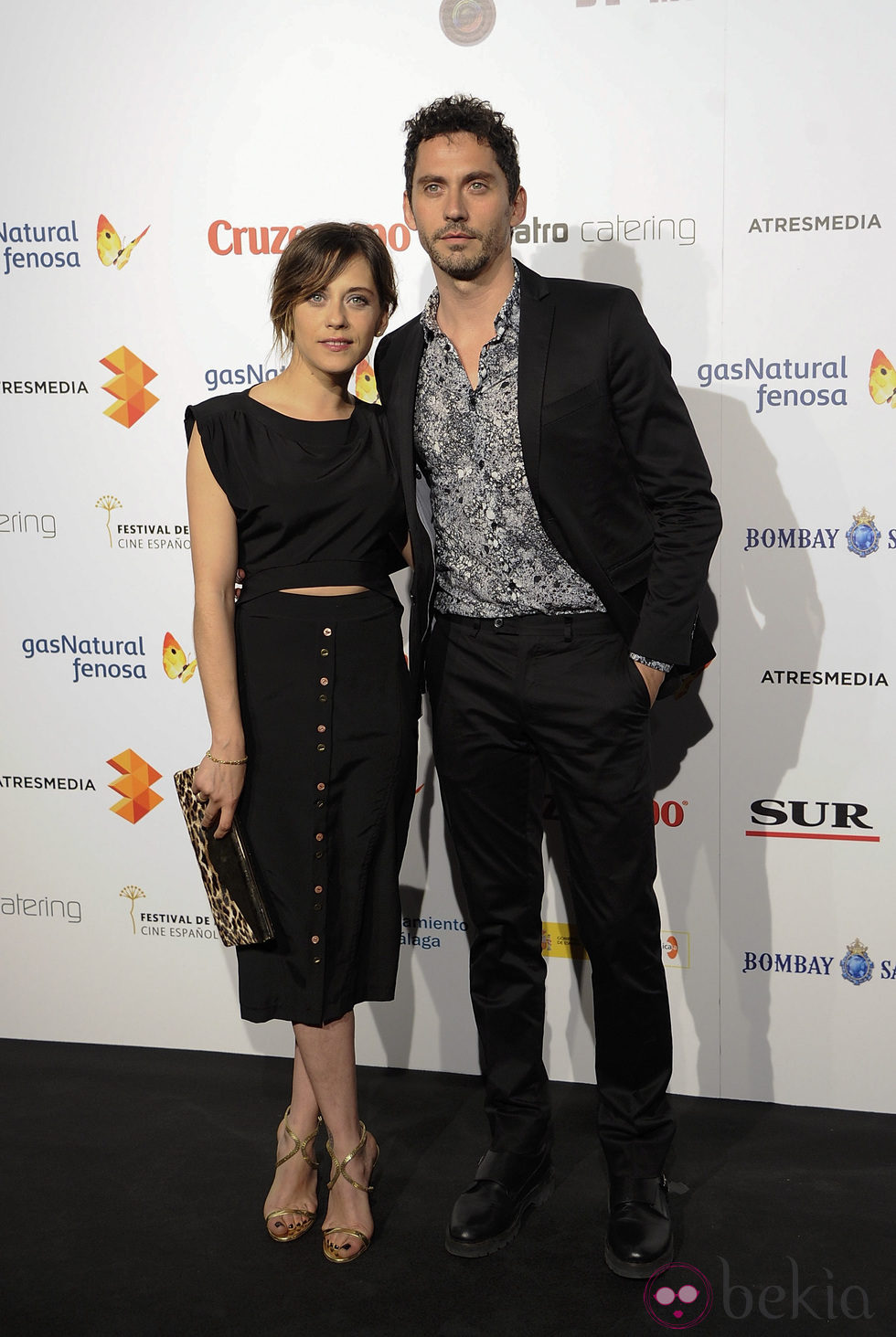 María y Paco León en la presentación del Festival de Málaga 2014