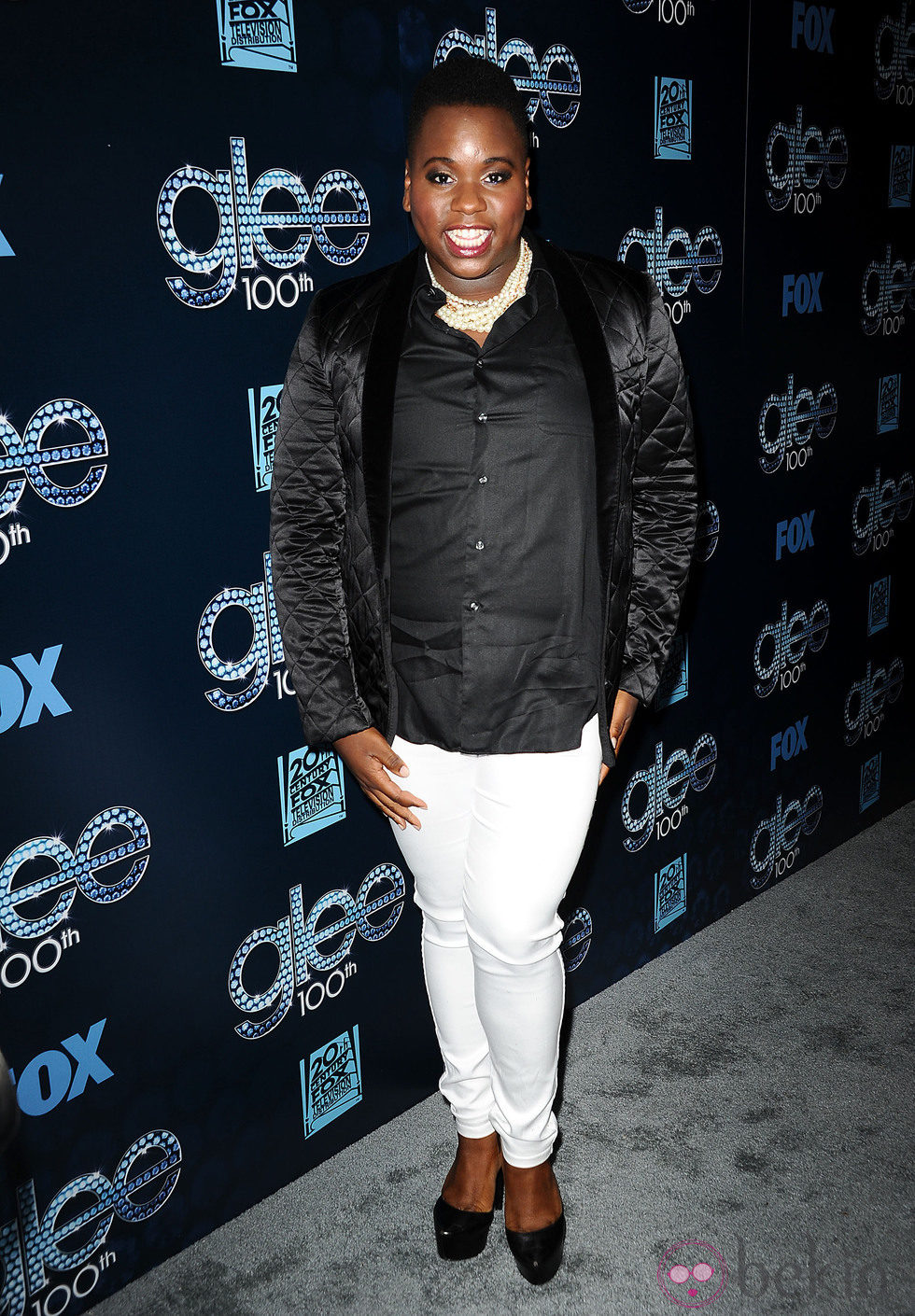 Alex Newell en la fiesta del episodio 100 de 'Glee'