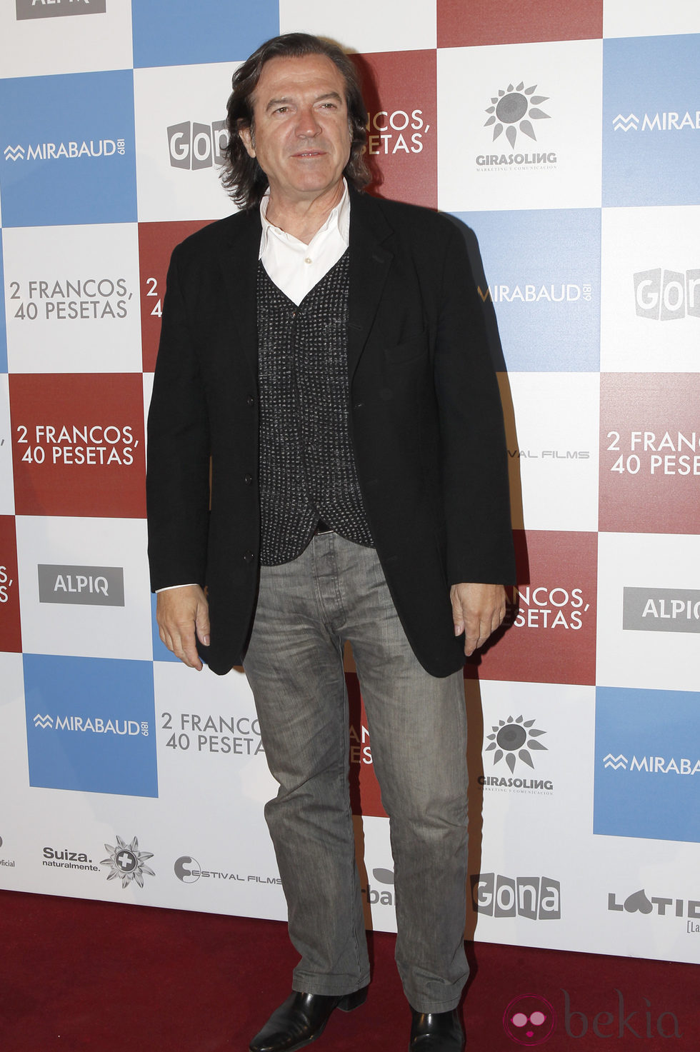 Pepe Navarro en el estreno de '2 francos, 40 pesetas'