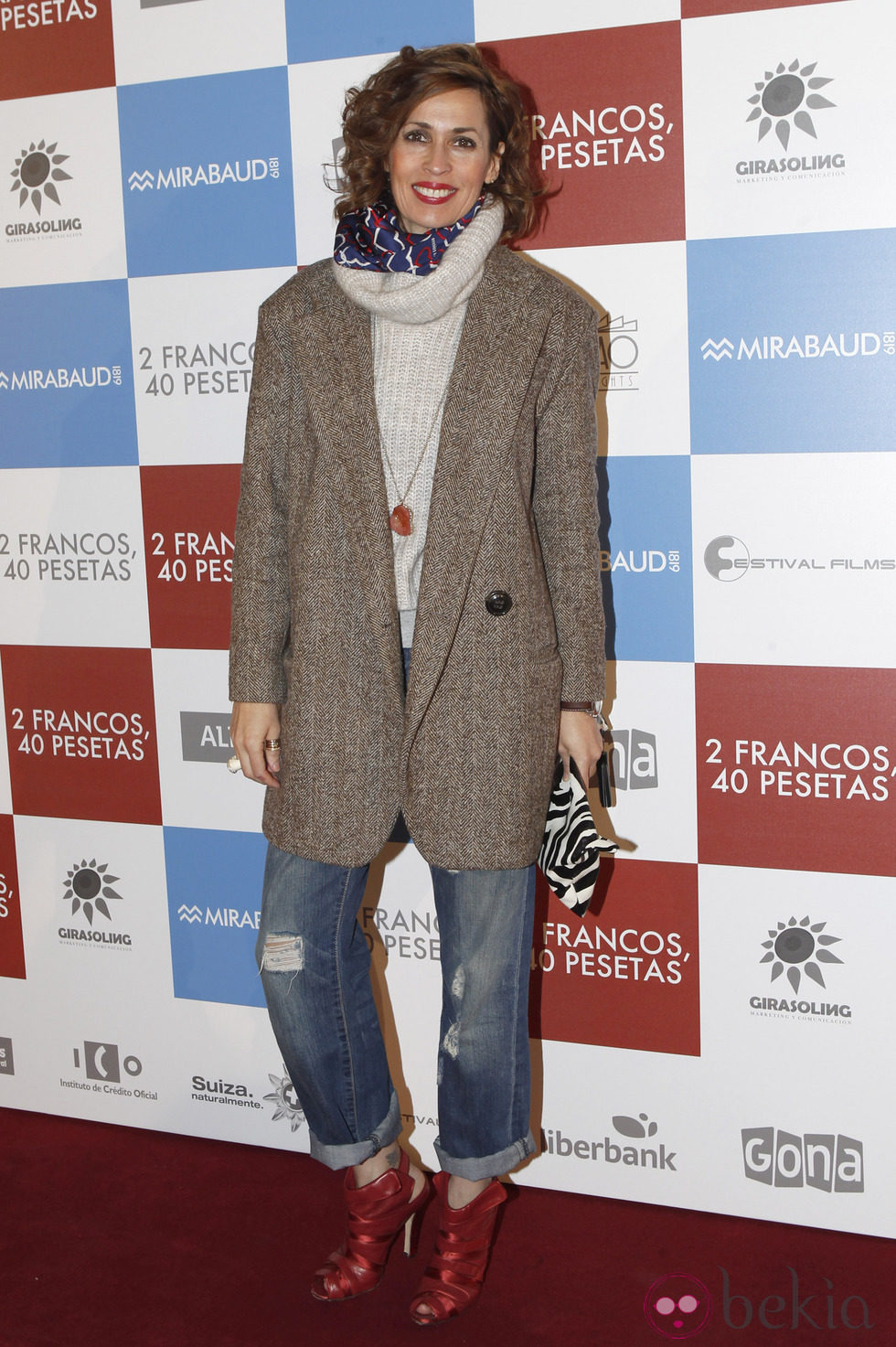 Lola Marceli en el estreno de '2 francos, 40 pesetas'