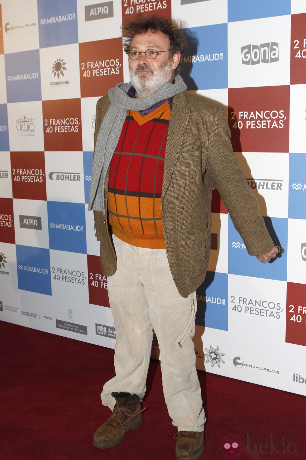 Pablo Carbonell en el estreno de '2 francos, 40 pesetas'