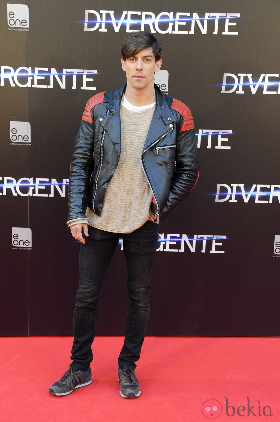 Adrián Lastra en el estreno de 'Divergente' en Madrid