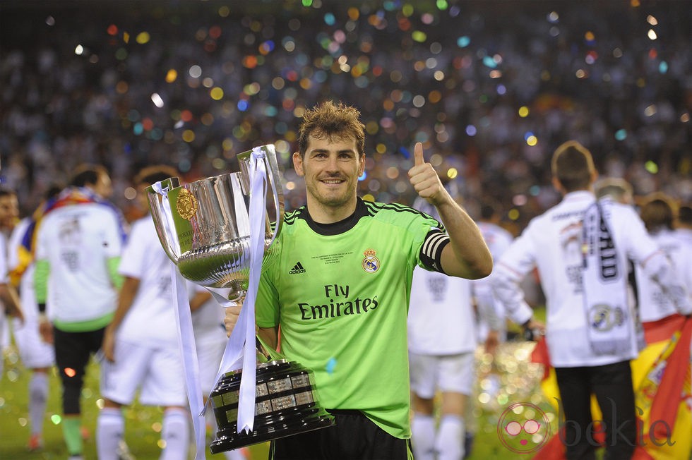 Iker Casillas con la Copa del Rey 2014