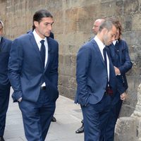 José Manuel Pinto en el funeral de Tito Vilanova en la Catedral de Barcelona