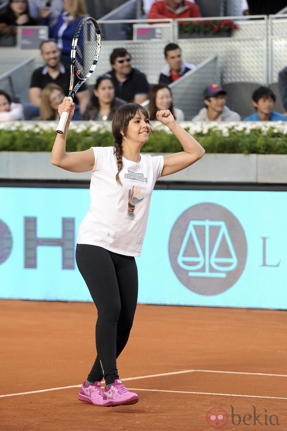 Cristina Pedroche en el Charity Day del Open de Madrid 2014