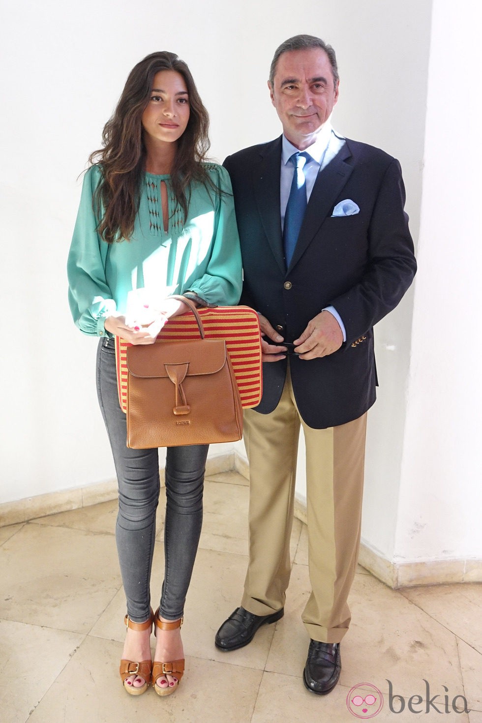 Carlos Herrera y su hija Rocío, testigos de la reaparición de Enrique Ponce