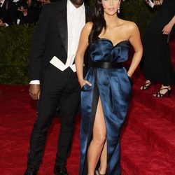 Kanye West y Kim Kardashian en la Gala MET 2014