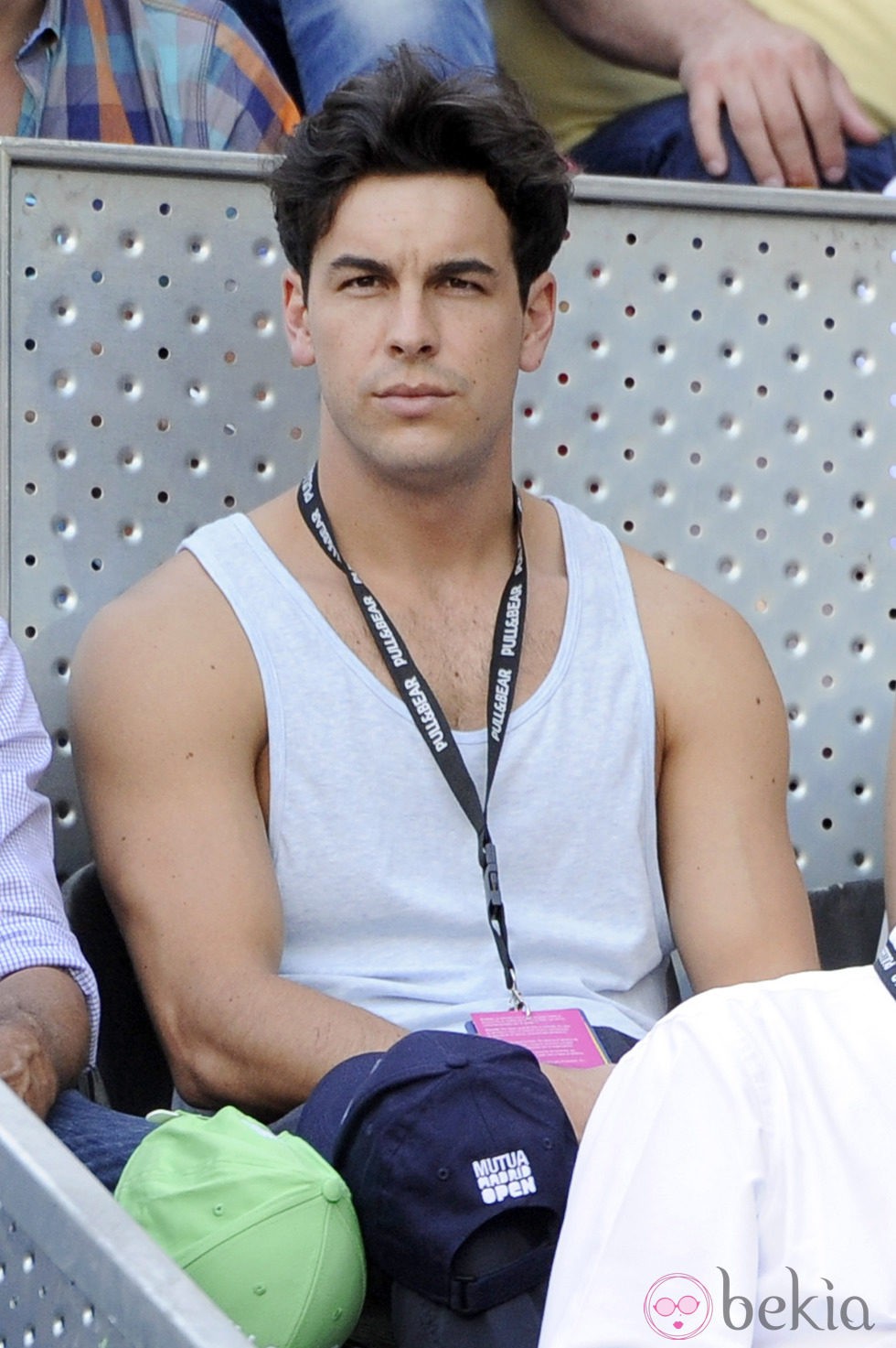 Mario Casas en la final del Madrid Open 2014