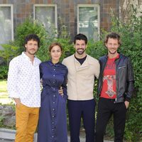 Daniel Grao, Megan Montaner, Miguel Ángel Muñoz y Eloy Azorín en la presentación de 'Sin Identidad'
