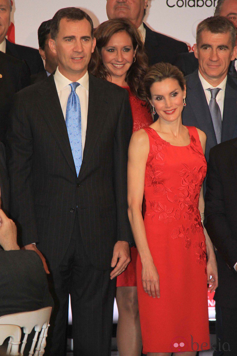 Los Príncipes de Asturias en una cena con empresarios sevillanos