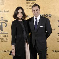 El Litri y Adriana Carolina Herrera en la entrega del Premio Paquiro 2014