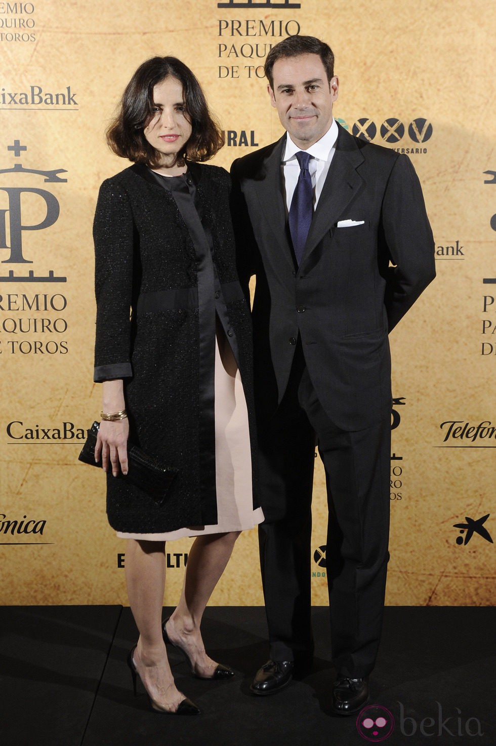 El Litri y Adriana Carolina Herrera en la entrega del Premio Paquiro 2014