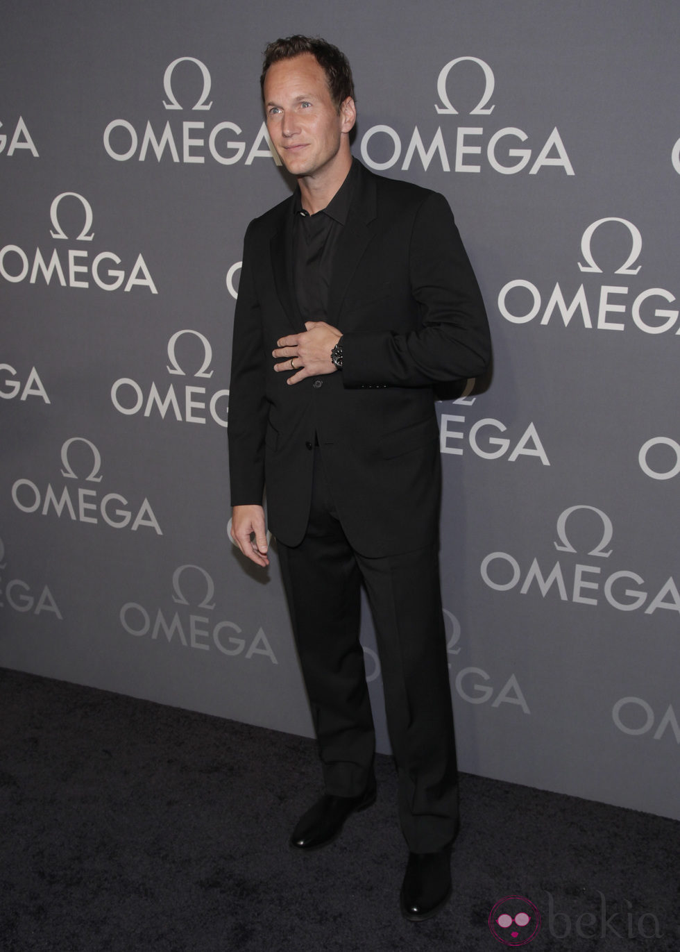Patrick Wilson en la Fiesta Omega Speedmaster Dark Side of the Moon