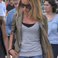 Ainhoa Arbizu en el funeral de Darío Barrio