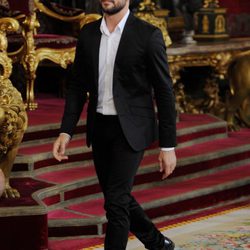 David Bisbal en la primera recepción de los Reyes Felipe y Letizia