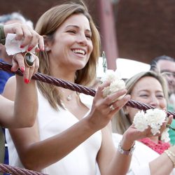 Virginia Troconis en la plaza de toros de Burgos