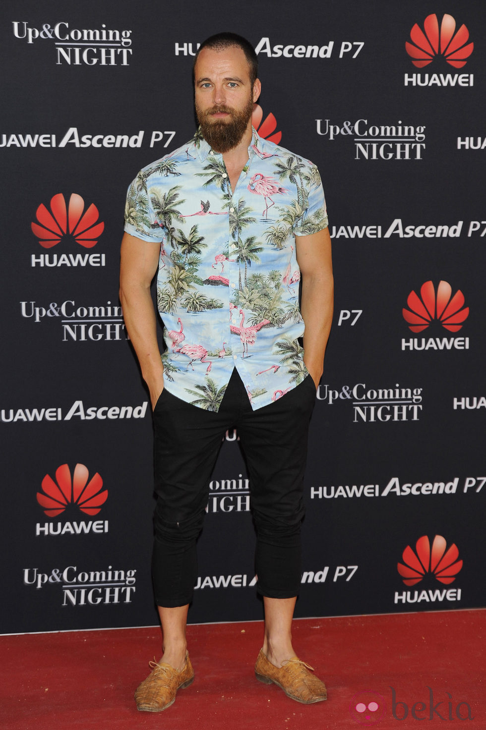 Carlos Francino en la fiesta de una firma de smartphones