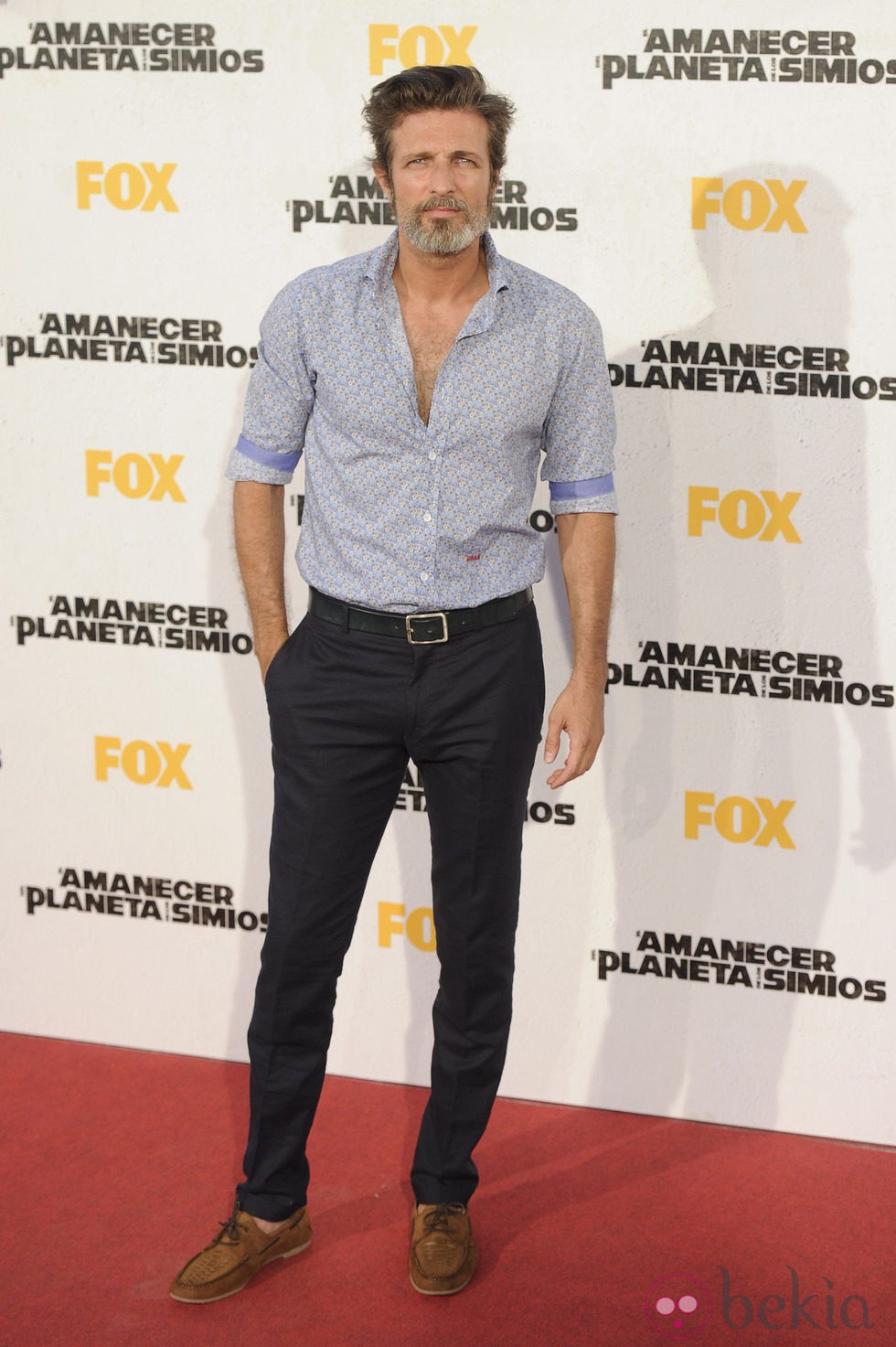 Jesús Olmedo en el estreno de 'El amanecer del planeta de los simios' en Madrid