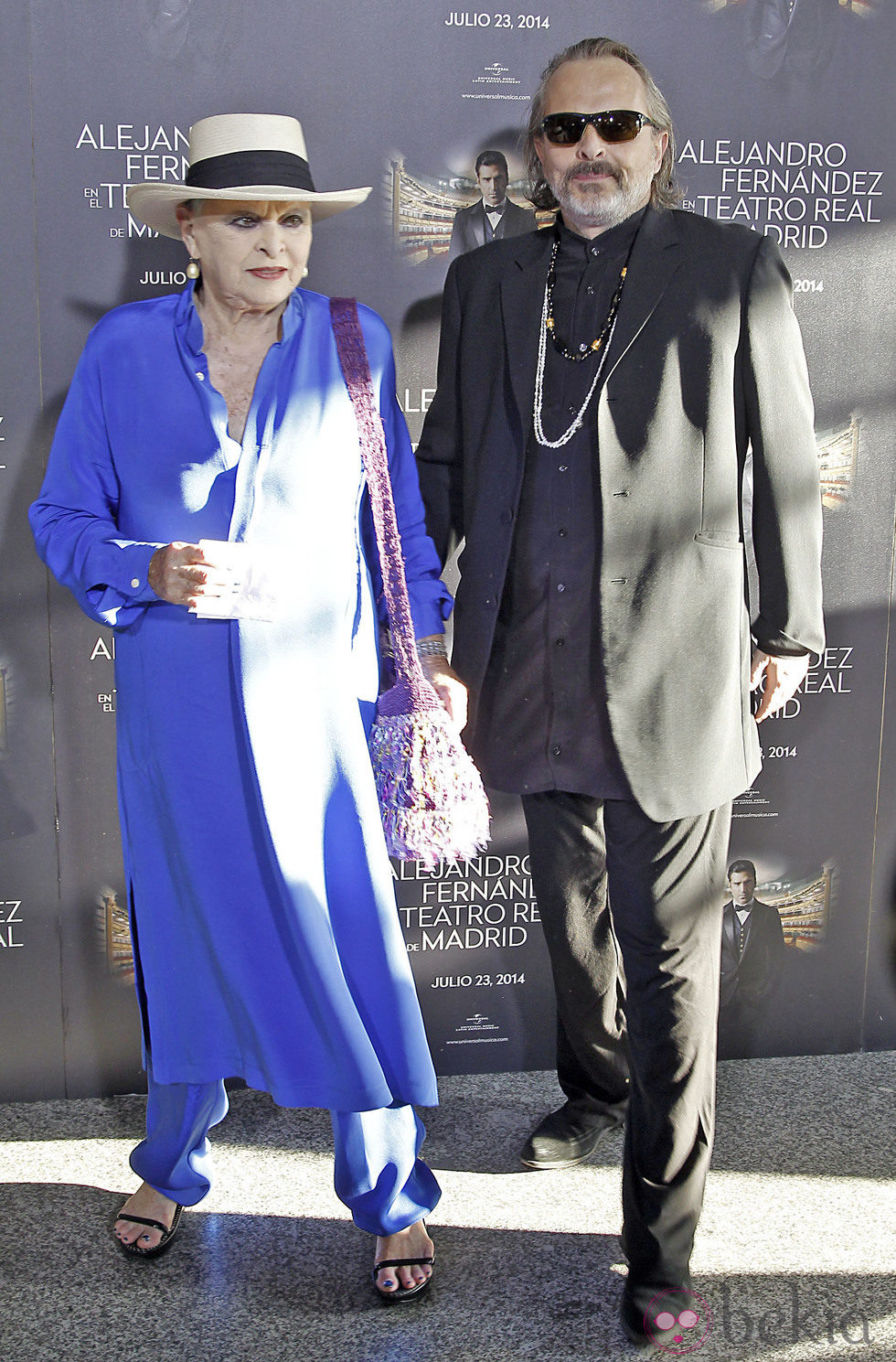 Lucía Bosé en el concierto de Alejandro Fernández en Madrid