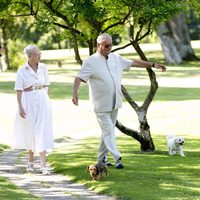 Margarita y Enrique de Dinamarca en su posado de verano 2014