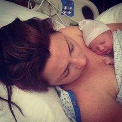 Amy Lee y su primer hijo, Jack Lion Hartzler