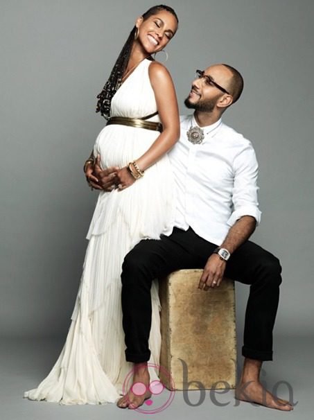 Alicia Keys y Swizz Beatz en su cuarto aniversario de boda