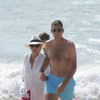 Iñaki Urdangarín con su madre en Bidart