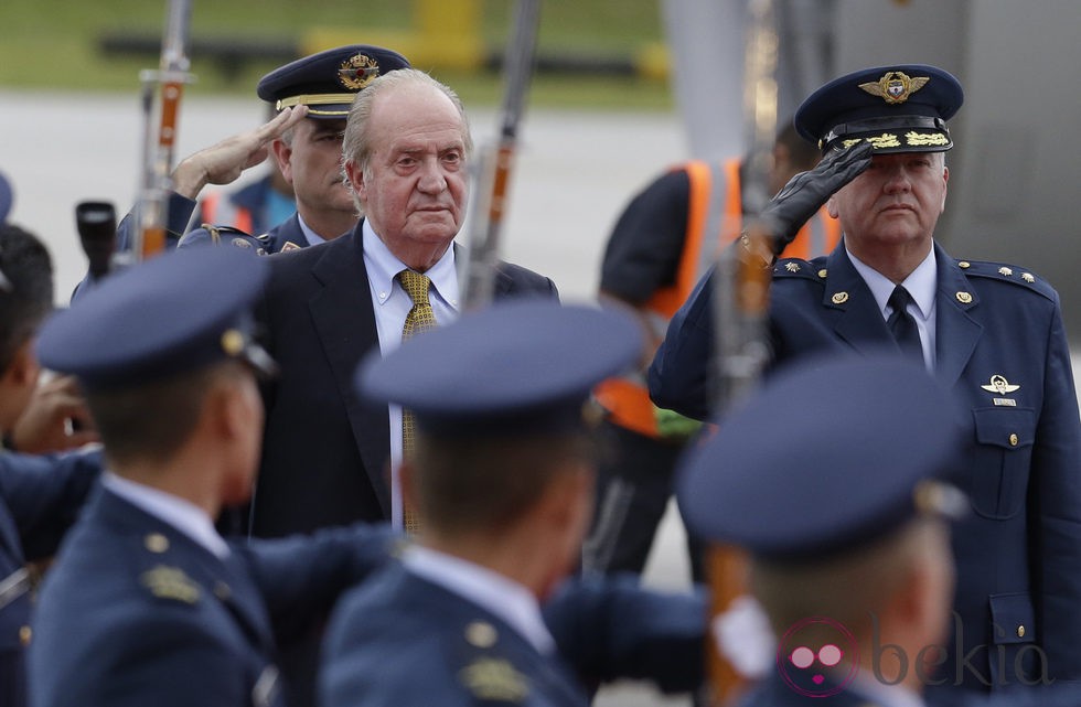 El Rey Juan Carlos en su primer viaje oficial tras su abdicación