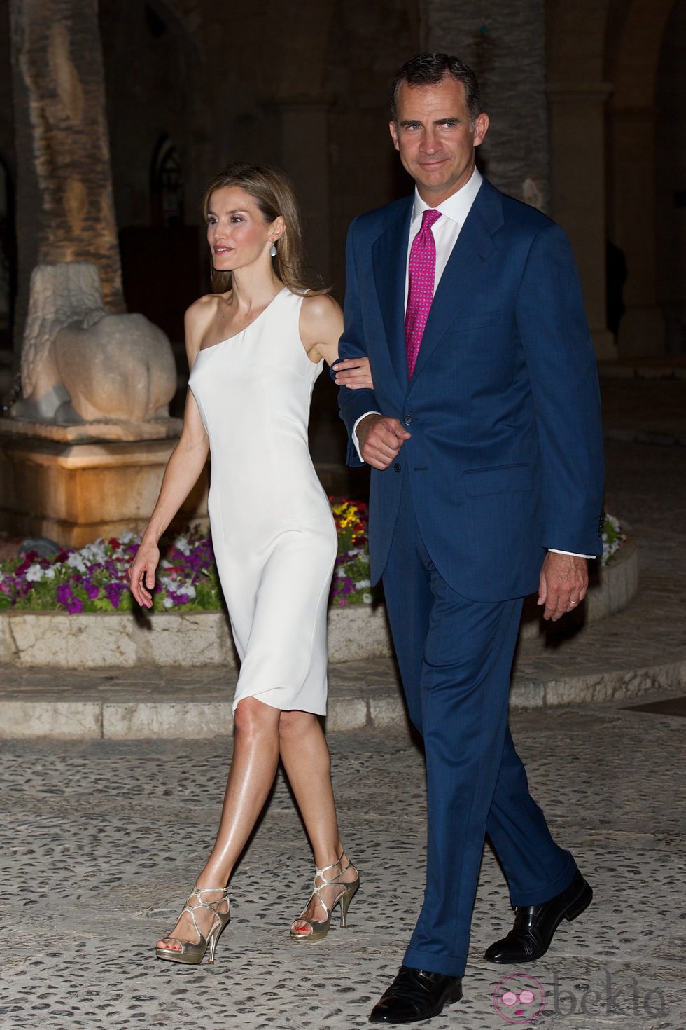 Los Reyes Felipe y Letizia en su primera recepción en Mallorca como Reyes de España