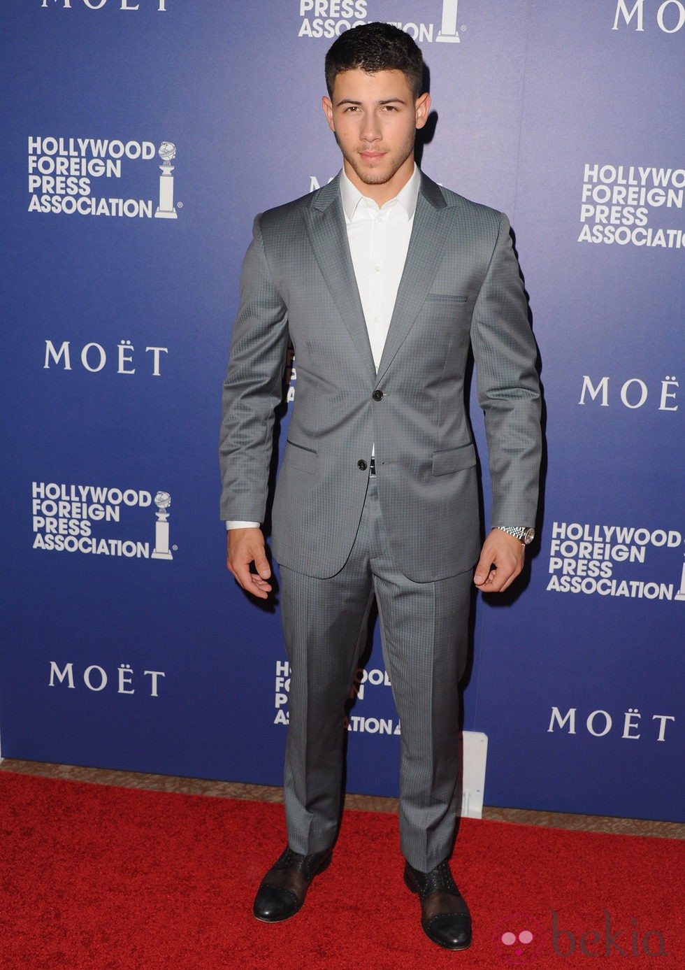 Nick Jonas en el Banquete de Caridad de la HFPA