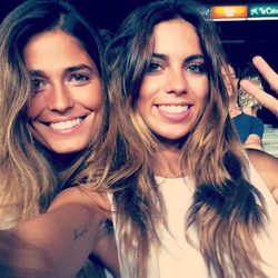 Coral Simanovich y Melissa Jiménez en el primer partido de Liga del Barça de la temporada 2014/2015