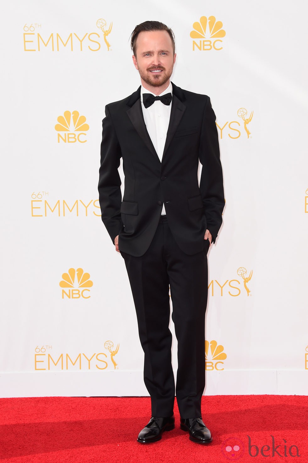 Aaron Paul en la alfombra roja de los Emmy 2014