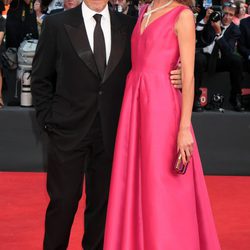 Nieves Álvarez y Marco Severini en la ceremonia de apertura del Festival de Venecia 2014